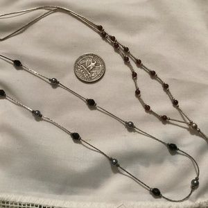 2 delicate necklaces